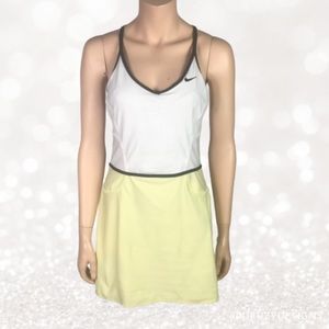 VTG Nike Tennis Dress Ribbing Bow Faux Pockets M